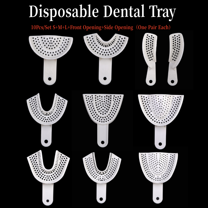 Teeth Whitening Trays - 10Pcs Dental Impression Plastic Trays Denture