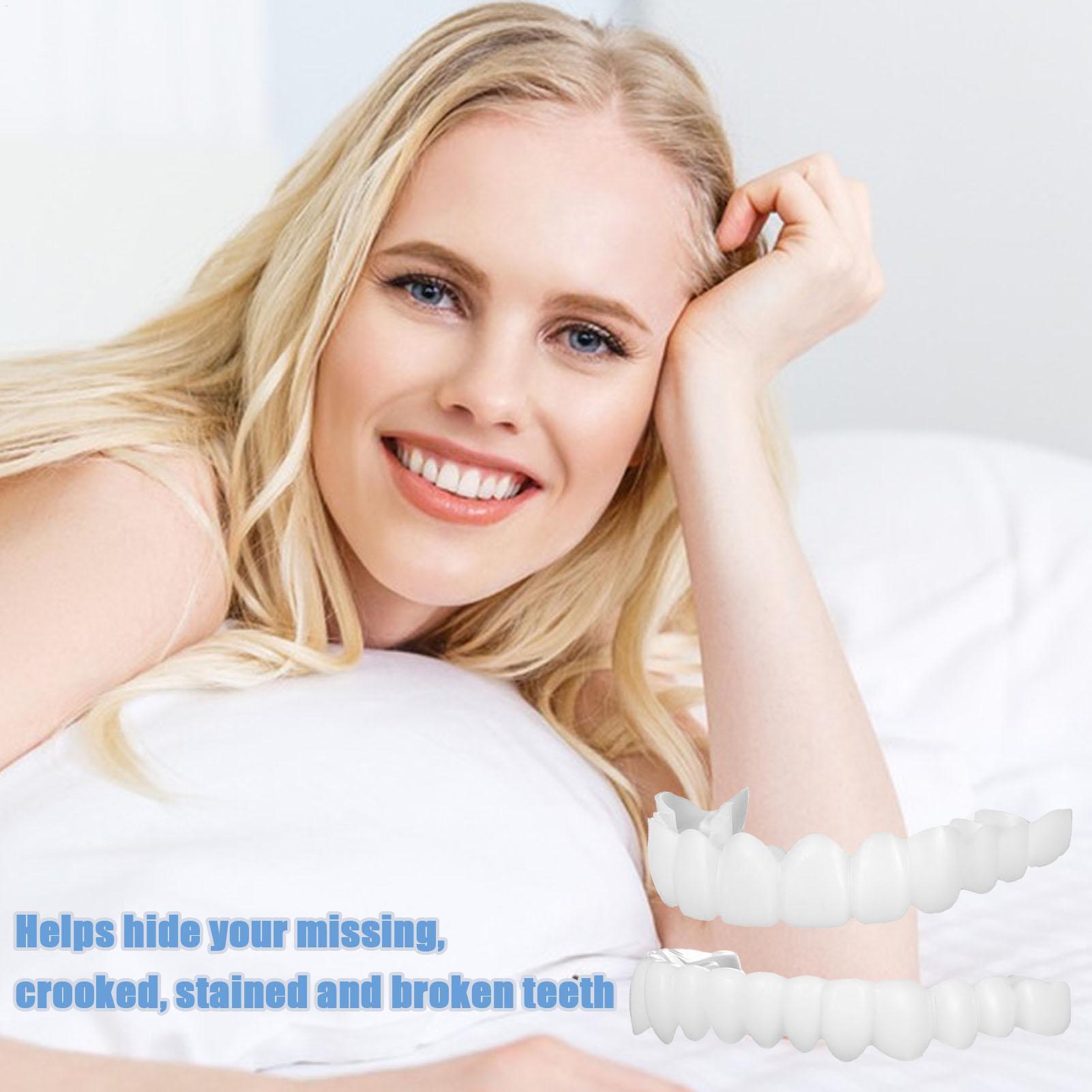 Dental Upper Lower Fake Teeth  - Teeth Whitening For Braces review and price