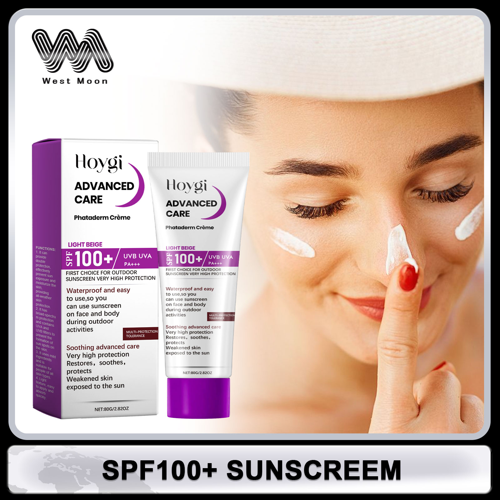 Spf100+ Face Cream for Sunburn - Uv Whitening Kit review and price
