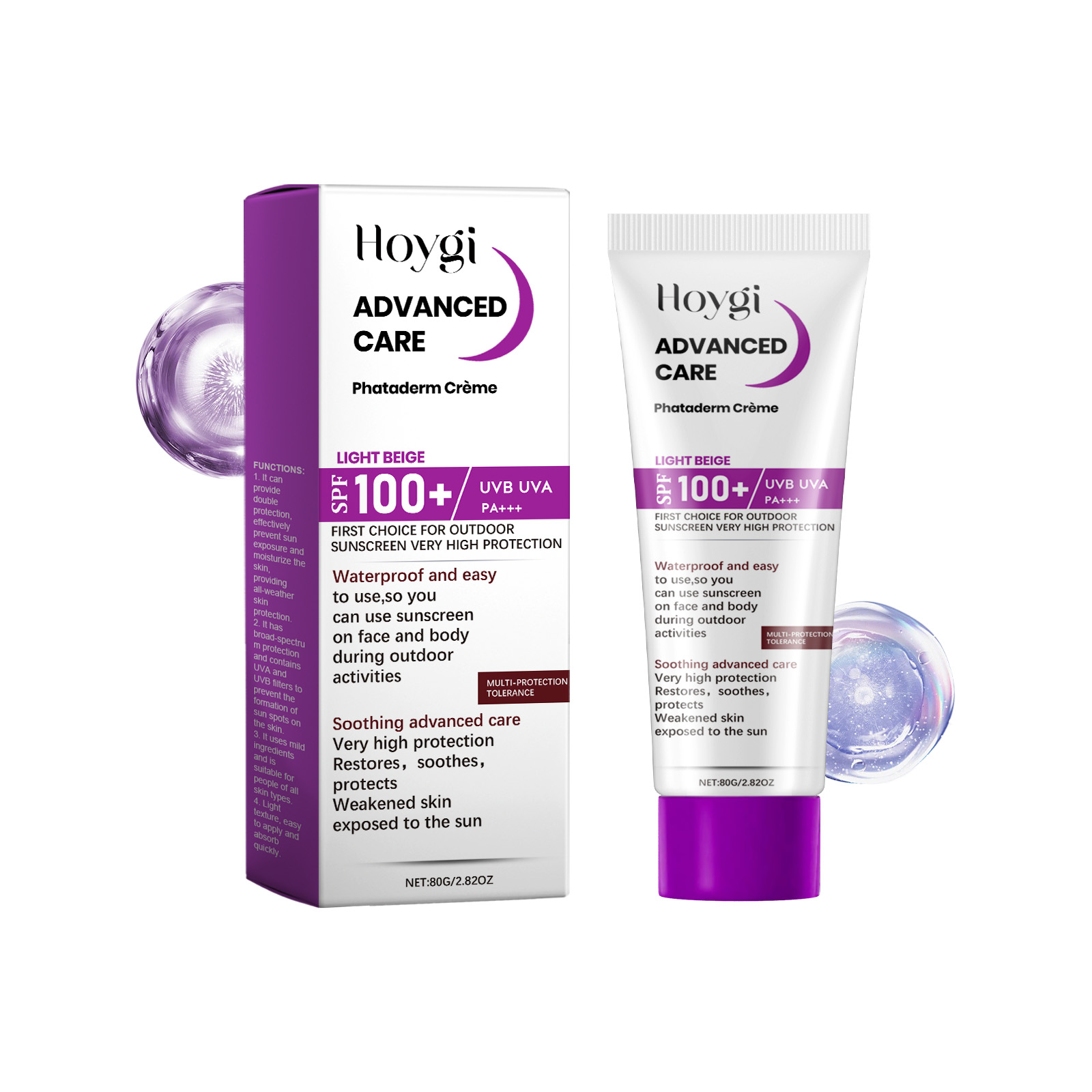 Spf100+ Face Cream for Sunburn - Uv Whitening Kit review and price