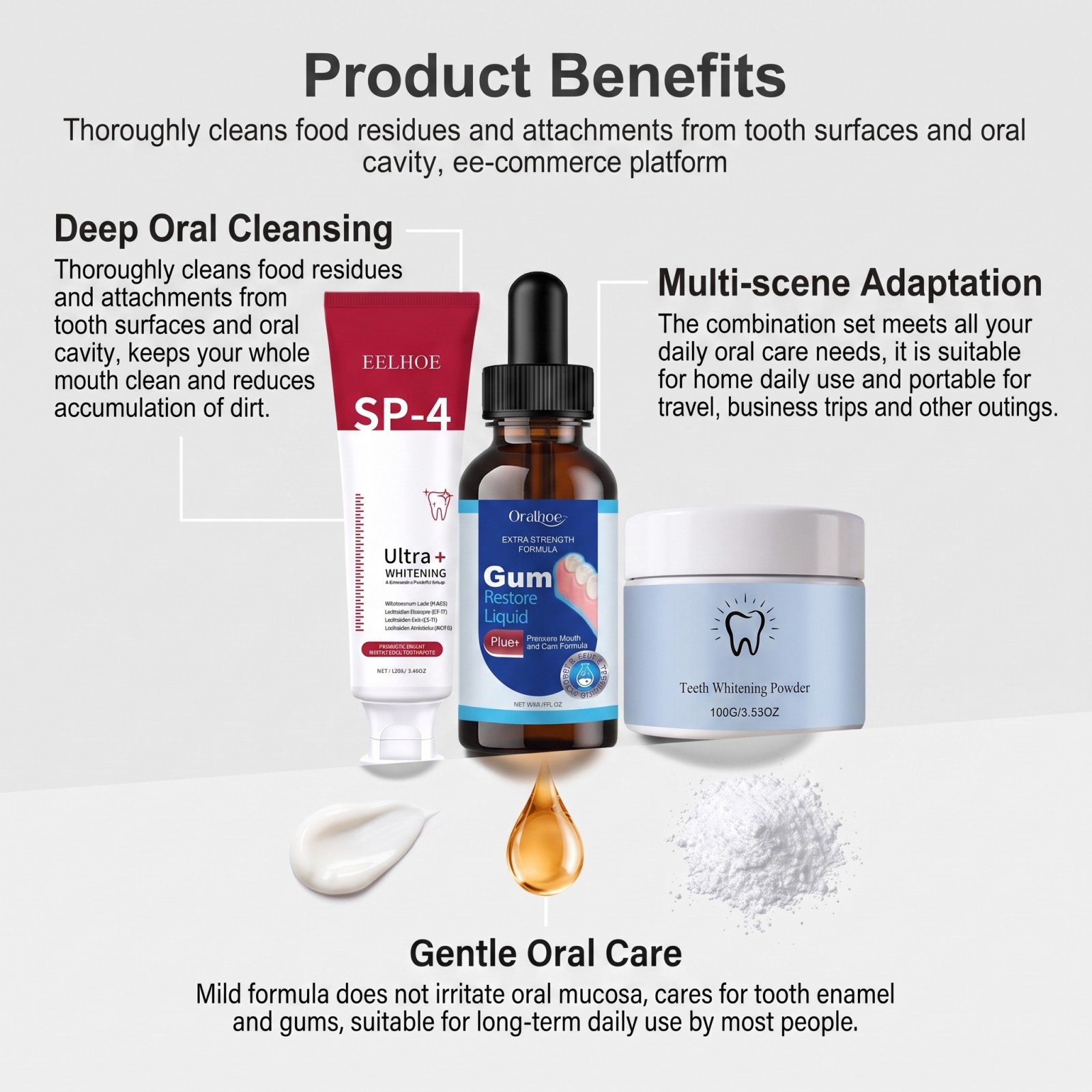 Oral Care Combo Set Whitening  - Teeth Whitening China review and price