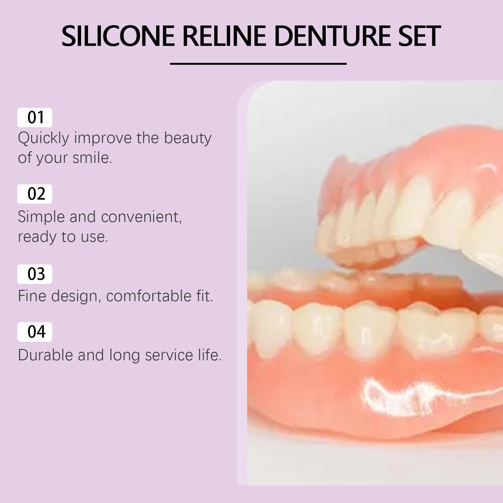 Silicone Denture Set Fit Tempo - Teeth Whitening For Braces review and price