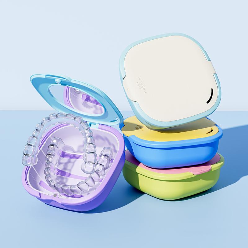Retainer Case With Drain Baske - Teeth Whitening For Braces review and price