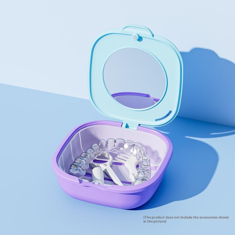 Retainer Case With Drain Baske - Teeth Whitening For Braces review and price