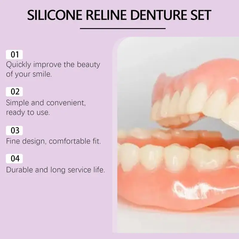 Silicone Denture Set Fit Tempo - Teeth Whitening For Braces review and price