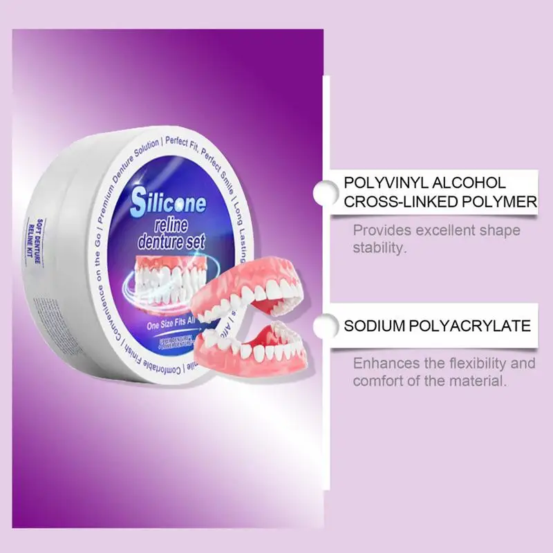 Silicone Denture Set Fit Tempo - Teeth Whitening For Braces review and price