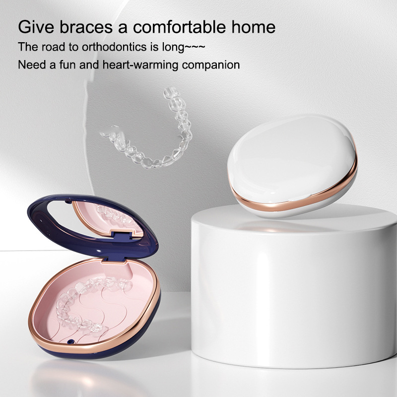 Fashion Braces Case with Mirro - Teeth Whitening For Braces review and price